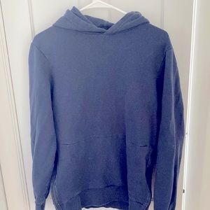 Pact 100 percent organic cotton blue hoodie- mens small